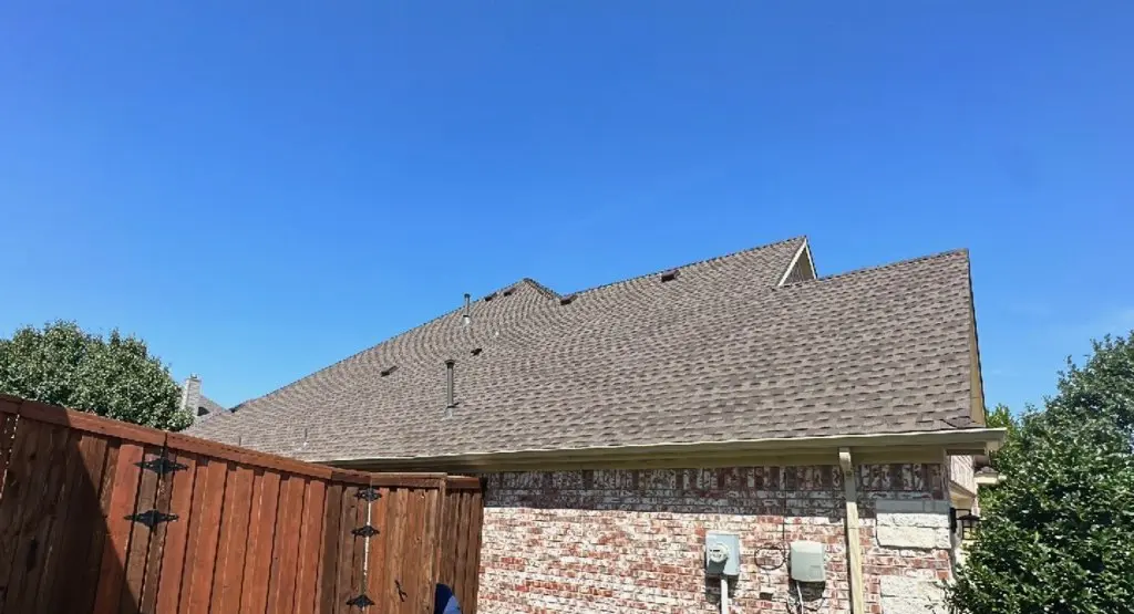 Completed roof replacement project in Hutchinson